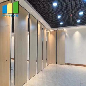 China Ballroom Banquet Hall Wooden Movable Partition Wall Systems / Folding Panel Partition on sale