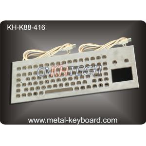 Stainless Steel Desktop Industrial Mechanical Keyboard with Touchpad Rugged
