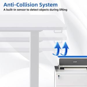 Home Office Electric Standing Desk with Custom Single Motor Compact and