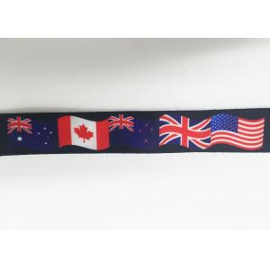Safety Release Breakaway Neck Lanyard Custom Printing With Flag Logo
