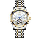 SS Strap 40mm Automatic Mechanical Watch 3BAR Multi Function With Calendar
