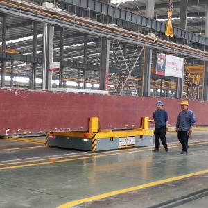 Power Motorized Rail Transfer Cart , 35 Tons Low Voltage Road Rail Trailer