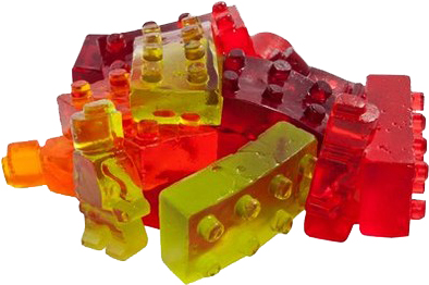 DIY Baking & Pastry Tools 100% Food Grade Silicone Mold Ice/Chocolate Cube Mold Lego Robot