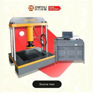 Cheap Computer Control Electro-hydraulic Servo Compression Tester | for Manhole Cover Strength Test | 2000kN Capacity for sale