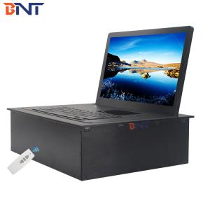 Motorized Flip up Monitor Lift Integrated With 19 Inch Screen for Conference