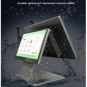 Cheap 15.6&quot; Dual Touch Screen Cash Register Systems Terminal All in One POS Machine AI Smart Billing Software Mobile NFC for Retail for sale