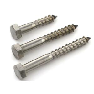 Cheap 1/4&quot;-1 1/4&quot; ASME B 18.2.1 Stainless Steel Hex Head Wood Screws/Hex Lag Bolts for sale