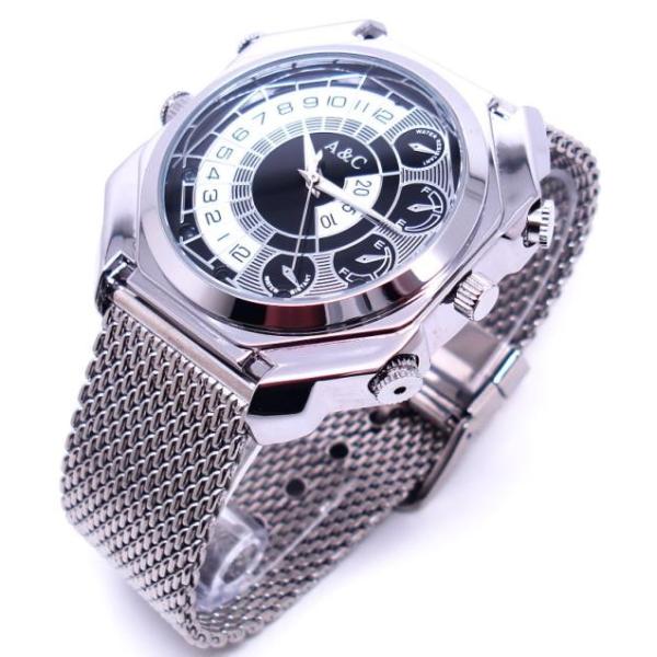 Full HD 1080P IR Voice Activated Watch Video Recording Clock DVR Small Hidden