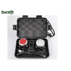 China Waterproof Fog Led USB Rechargeable Bike Light Set With 650mah Battery on sale
