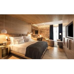 China Tanzania luxury hotel furniture manufactuer from China for bedroom furniture set by leather bed with bench sofa and chai on sale