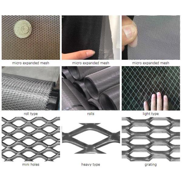 Aluminium Small Hole Expanded Metal Mesh Roll / Panel 0.5-8mm Thickness