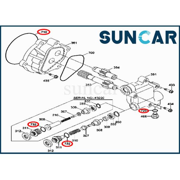 R210LC-7 Excavator Seal Kits XJBN-00974 Hyundai Seal Kits