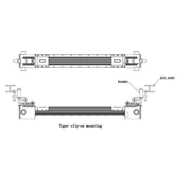 AC110V Offshore Led Explosion Proof Lights 40 Watt Oil Rig