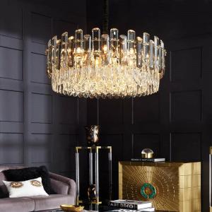 Modern Luxury Living Room Round K9 Led Pendant Lamp Led ceiling light chandelier