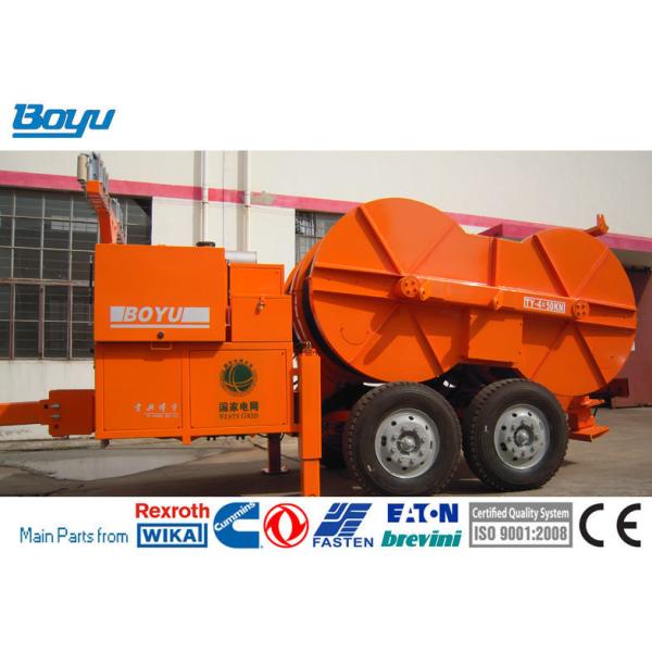 Max Tension 2x100 KN Overhead Transmission Line Stringing Equipment Hydraulic