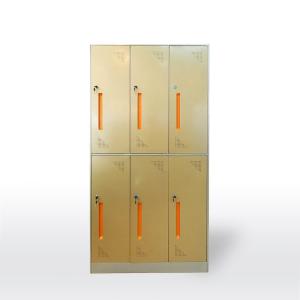 China Flat Packing 0.157 CBM W900mm Metal Staff Lockers on sale