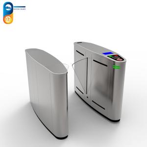 China HF Pedestrian Passage Retractable Flap Gate Barrier Crowd Control Turnstiles on sale