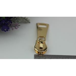 Personalized simple design zinc alloy 3 color 15# zipper with zipper puller