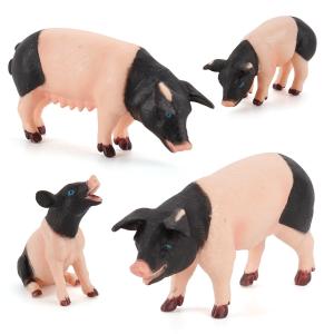 Cheap 2-3 Inches Plastic Farm Animals Figures Pig Each Figure Measures Approximately for sale