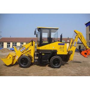 4WD heavy wheel loader with backhoe 7000kg WZ30-25 80kw / 110HP Power