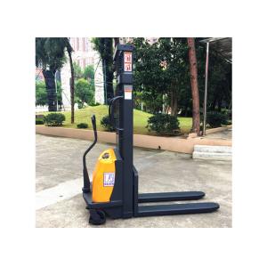 Easy Operating Super Light 1000kg Semi - Electric Stacker , Standard Fixed Forks