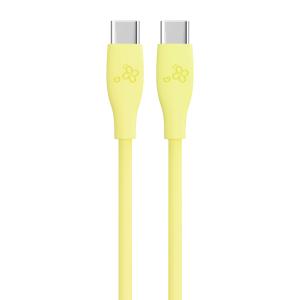 Stylish Design Turquoise USB-C to USB-C Cable with Delicate Flower Patterns OEM