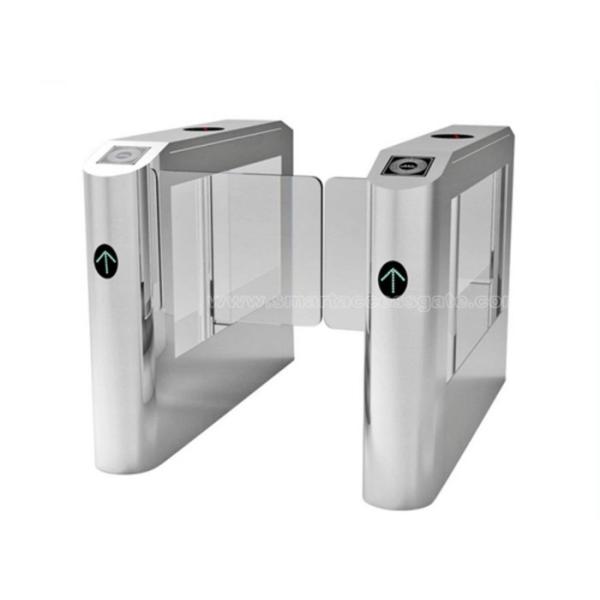 Quality Automatic pedestrian access control system 304 stainless steel swing turnstile gate with RFID card / fingerprint wholesale