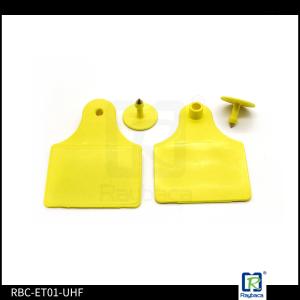 Large Rectanguar Custom Cow Ear Tags , Cattle Identification Tags ISO11784/5 FDX