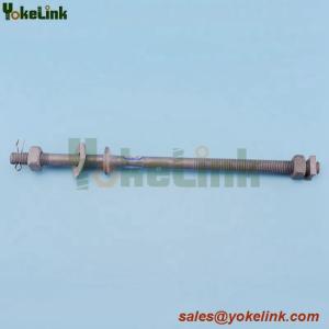 High quality HDG Double Upset spool bolt 5/8 x 18'' for Poleline hardware