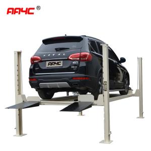4 Columns Car Vehicle Lift Movable 4 Post Lift 7700lbs With Movable Kit Car