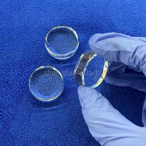 Quality Wholesale High Purity Quartz Custom Round Optical Quartz Glass Plates Transparent Quartz Slabs wholesale