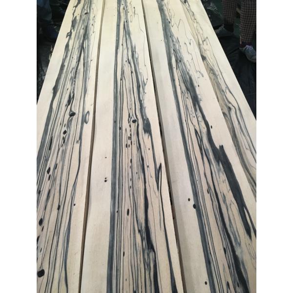 Royal White Ebony Natural Wood Veneer with Unique Creamy White Yellow Background