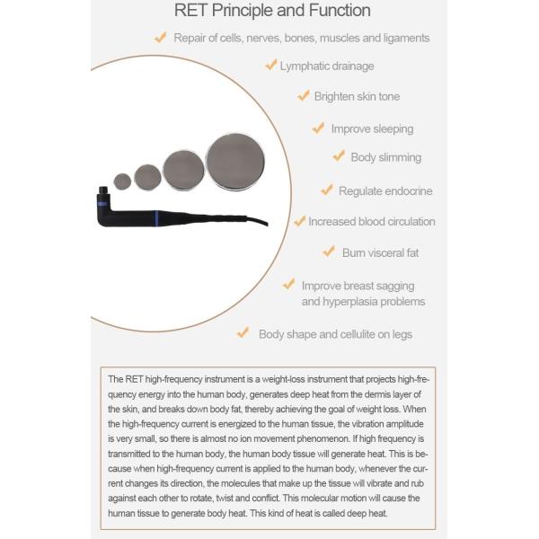 INDIBA 448Khz TECAR RF CET RET Radio Frequency Monopolar Skin Lift Body Slim Beauty Equipment