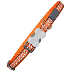 Adjustable Soft Nylon Dog Collar , Soft Webbing Reflective Pet Collars