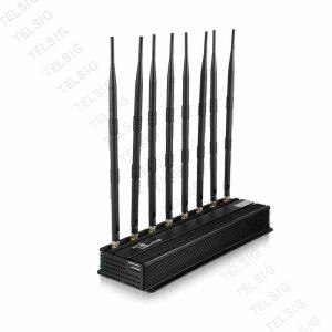 8 Channel 40W High Power Mobile Phone Jammer For 5 - 20m Indoor Omni Directional