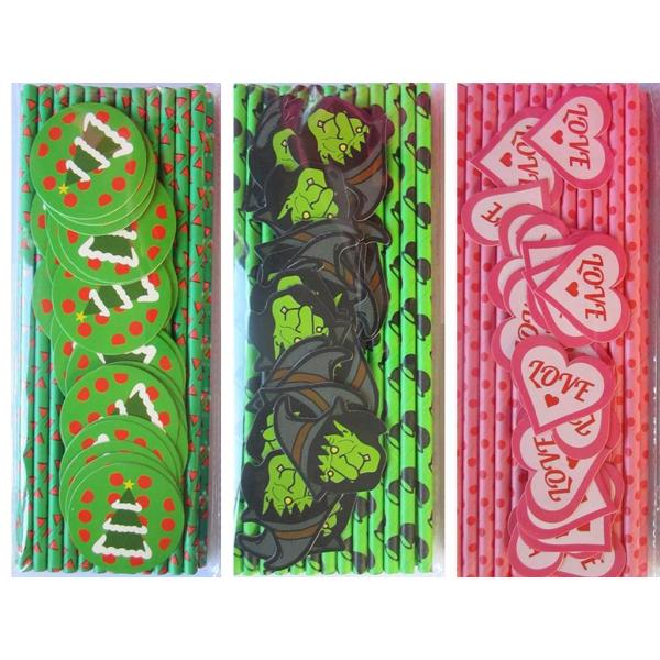 Quality Party supplies paper drinking straws for Halloween Party wholesale