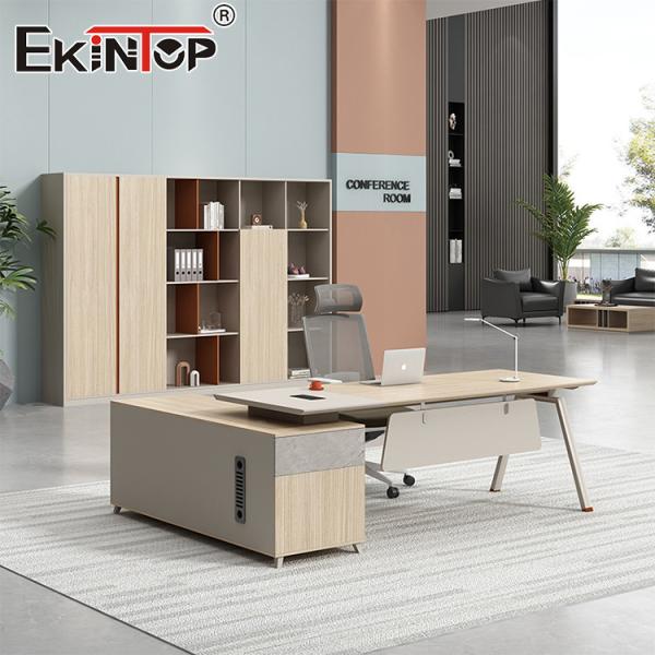 Quality Commercial Style Executive Desk Large Writing Desk in Walnut Wood wholesale