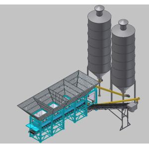 Customized Ready Mix Concrete Batching Plant 13 M³ Aggregate Weighing Hopper