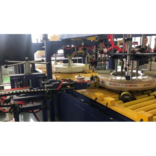 Quality 300mm Plastic Coil Packing Machine With Labeling Unloading System wholesale