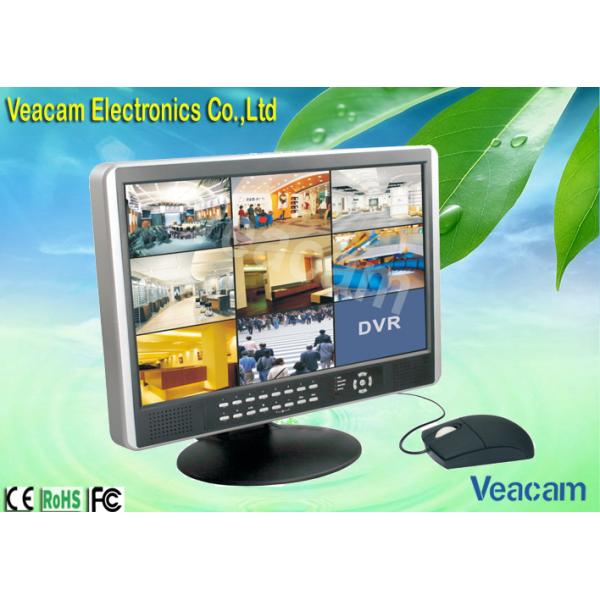 RS-485 PTZ Control 720 x 480 Resolution 19” LCD CCTV Monitors Support Dual