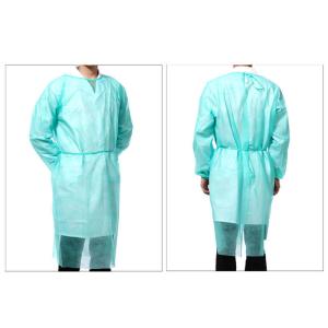 High Protective SMS Disposable Isolation Gowns With Hook And Loop In Collar