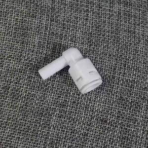 Plastic Elbow Water Filter Fittings L Pipe Quick Connector 1/4" Thread Tube