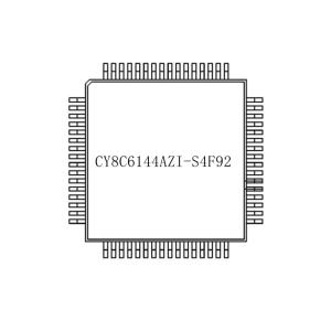 China 64-TQFP Integrated Circuit Chip CY8C6144AZI-S4F92 256KB ARM Cortex -M4F Microcontroller on sale China 64-TQFP Integrated Circuit Chip CY8C6144AZI-S4F92 256KB ARM Cortex -M4F Microcontroller on sale