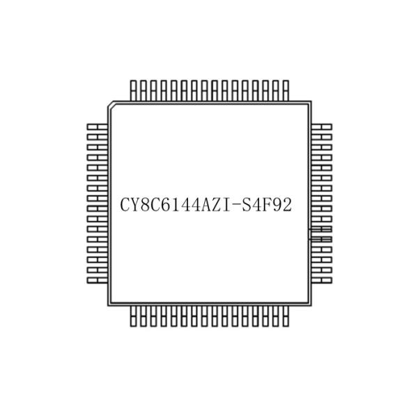 64-TQFP Integrated Circuit Chip CY8C6144AZI-S4F92 256KB ARM Cortex -M4F