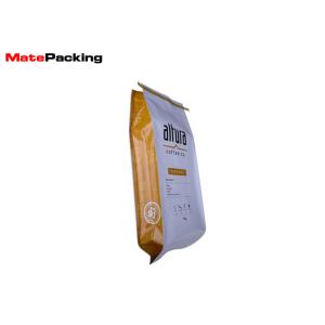 Coffee Packing Custom Tin Tie Bags , Side Gusseted Resealable Bags Customized Thickness