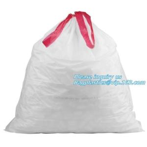 Compostable Corn Drawstring Trash Bags In Dispenser Box, Customized Biodegradabl
