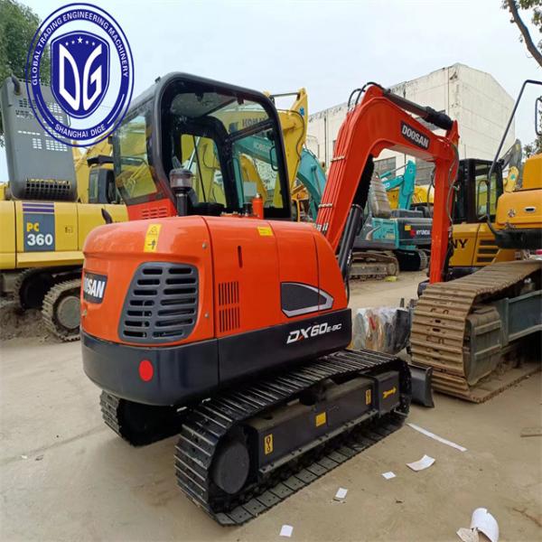 Quality Secure and stable DX60 Used Doosan 6 Ton Excavator Used Mini with Fully upgraded wholesale