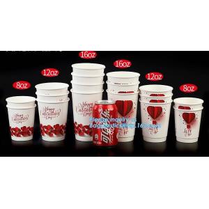 Disposable Insulated Ripple Hot Coffee Paper Cup with Cappuccino Lids,Custom