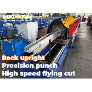 Adjustable Width Upright Rack Roll Forming Machine Heavy Duty High Precision
