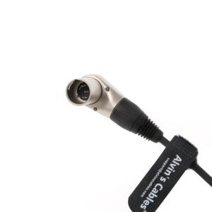 Power-Cable for Zacuto-Kameleon-EVF from Rotatable Right Angle 4 Pin Male to XLR